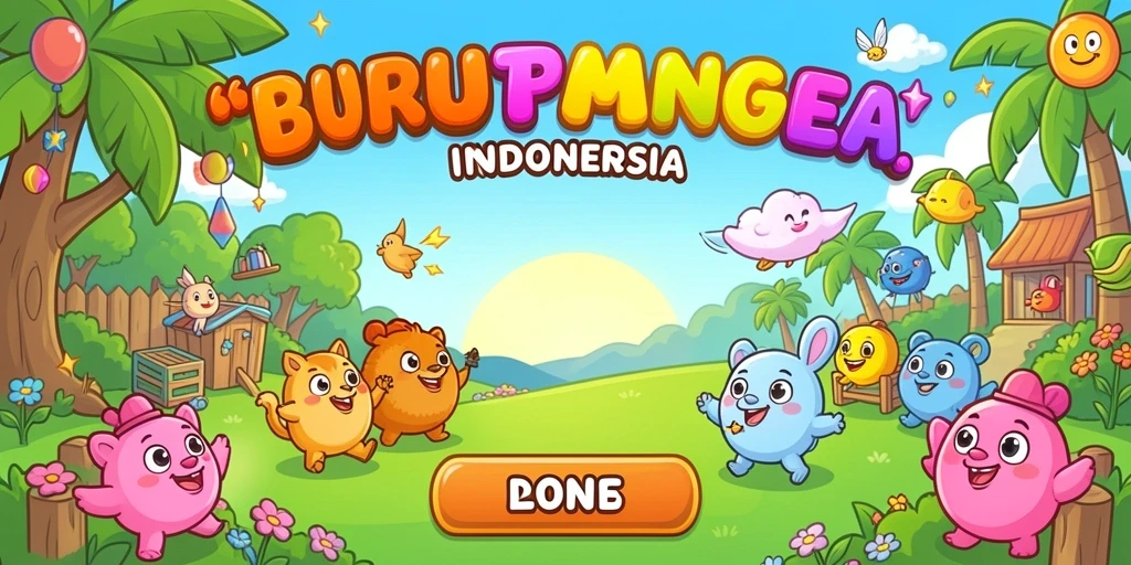 Tampilan pertama antarmuka game yang menarik.