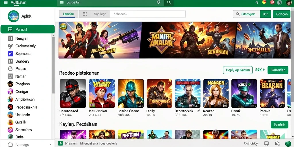 Screenshot menampilkan grafis yang memukau dan karakter unik.