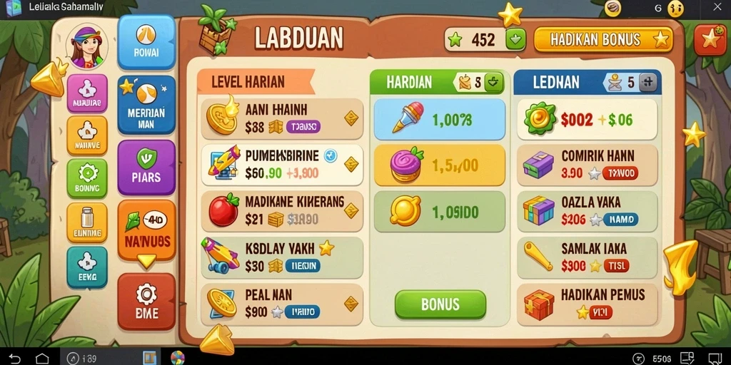 Tampilan antarmuka pengguna yang menarik.