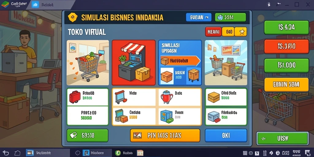 Tampilan menu utama yang menarik dan mudah dipahami.