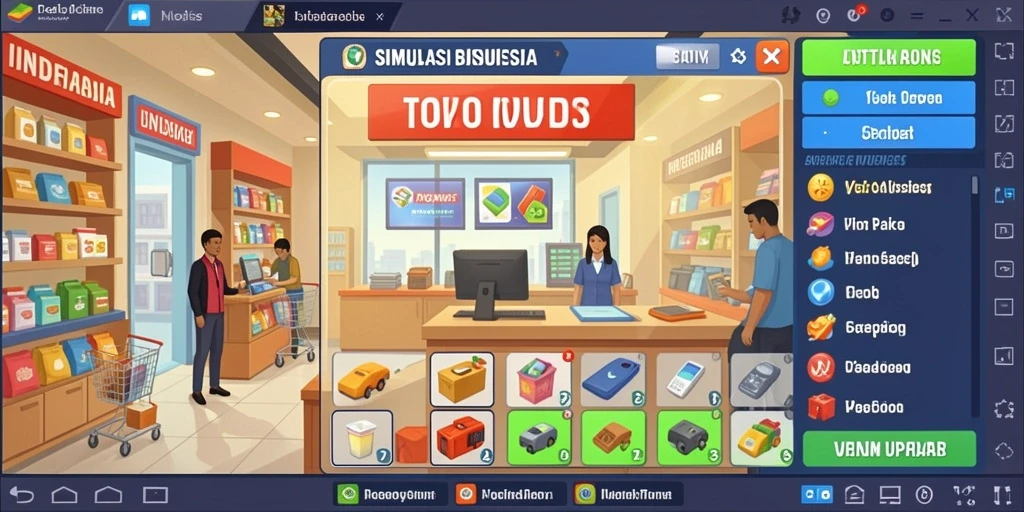 Tampilan menu utama yang menarik.