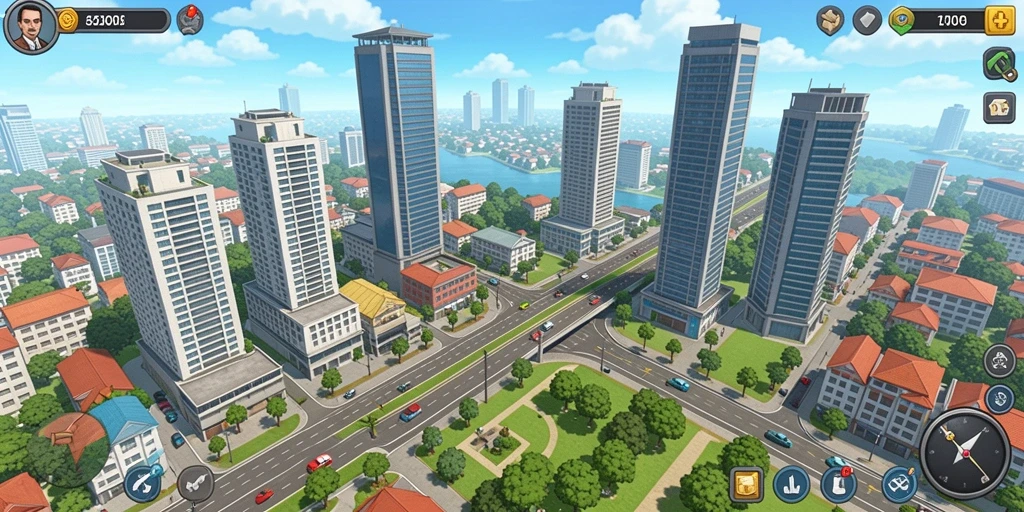 Tangkapan layar menampilkan level baru yang menarik.