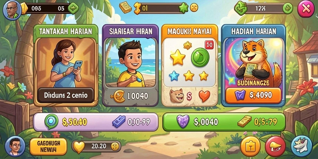 Tampilan grafis menawan dengan detail yang halus.