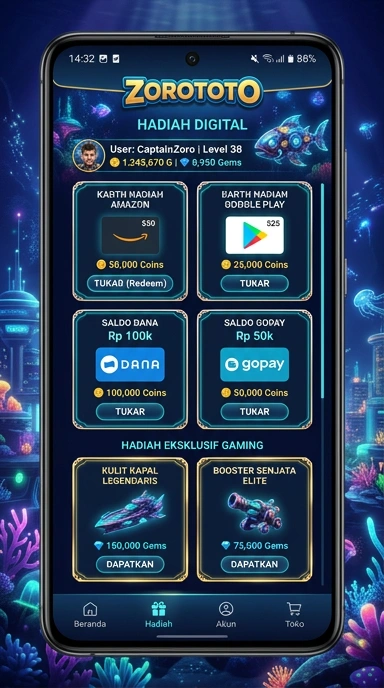 Galeri pratinjau visual zorototo build APK resmi terbaru